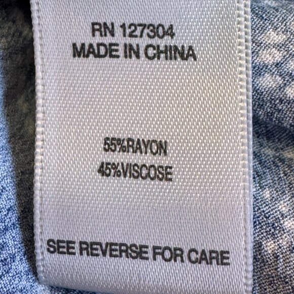 John Mark Patchwork Print Tunic Button Front Shirt Multicolor Women Plus Size 1X - Picture 10 of 12